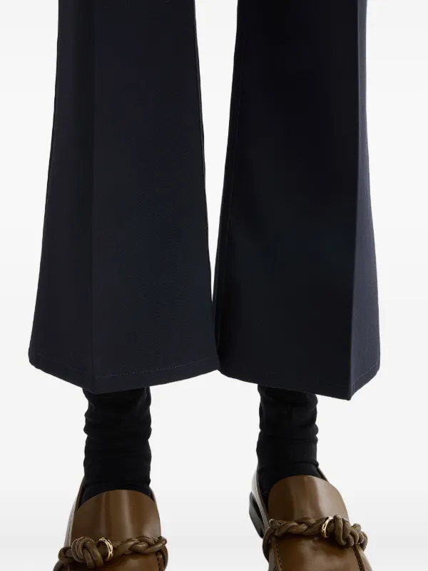 Jil Sander Wool Gabardine Tailored Trousers | Blue | FARFETCH