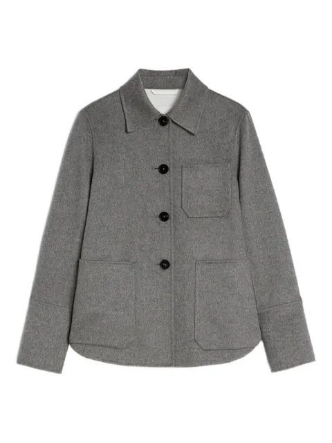 Jil Sander curved-hem patch-pocket shirt