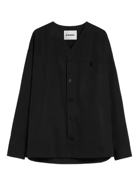Jil Sander camisa con bolsillo de parche