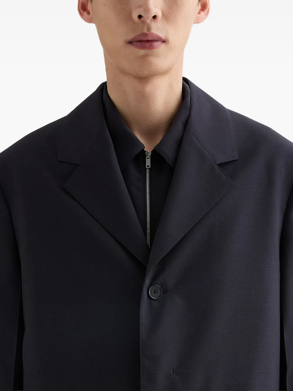 Jil Sander Blazer met knoopsluiting Blauw