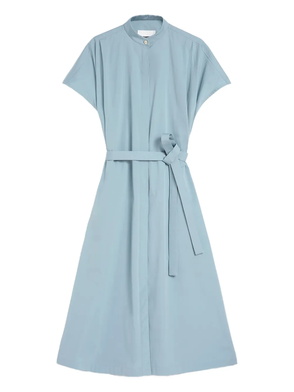 Jil Sander Abito Poplin con cintura - Blu