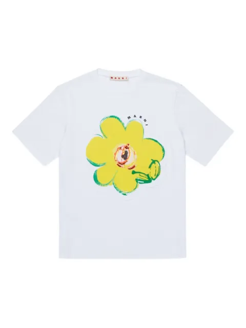 Marni Kids playera con aplique floral