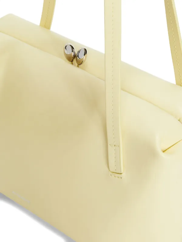 Jil Sander Small Goji Pillow Embossed Frame Leather Tote Bag