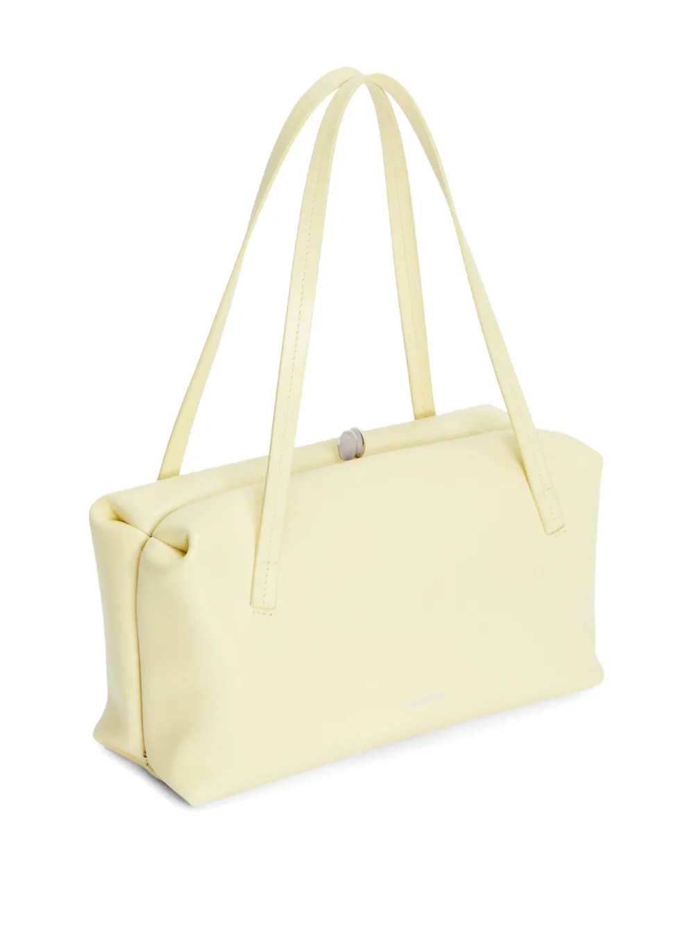 Jil Sander Small Goji Pillow Embossed Frame Leather Tote Bag In Neutral