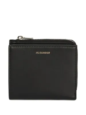 Prada Leather Pouch Keychain Wallet | Black | FARFETCH