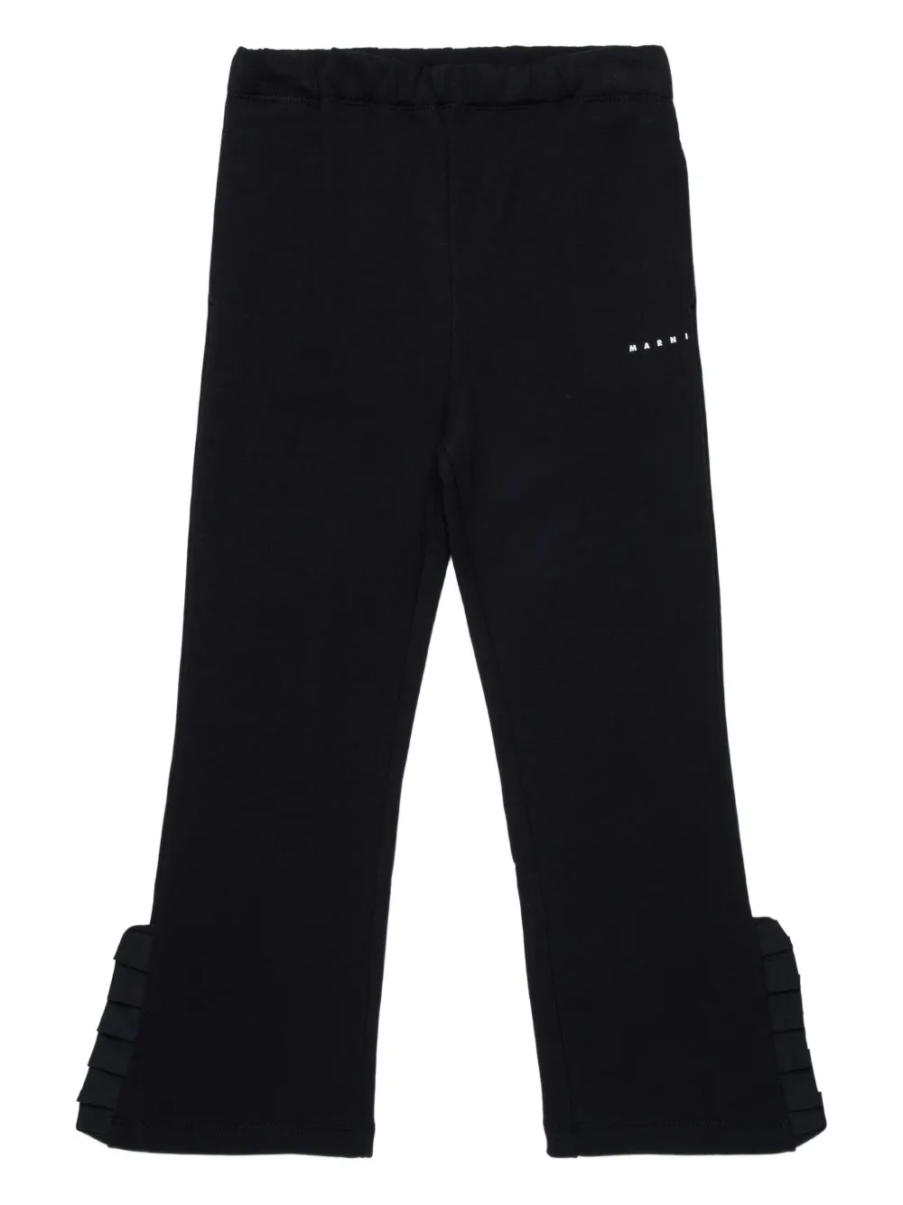 Marni Kids Pantaloni con ruches - Nero