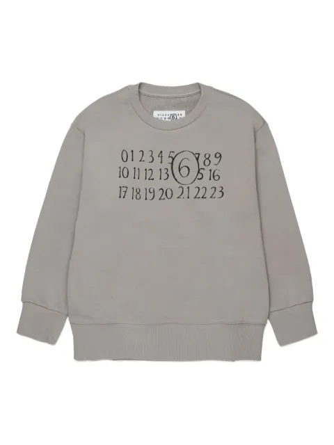 MM6 Maison Margiela Kids sudadera con motivo gráfico