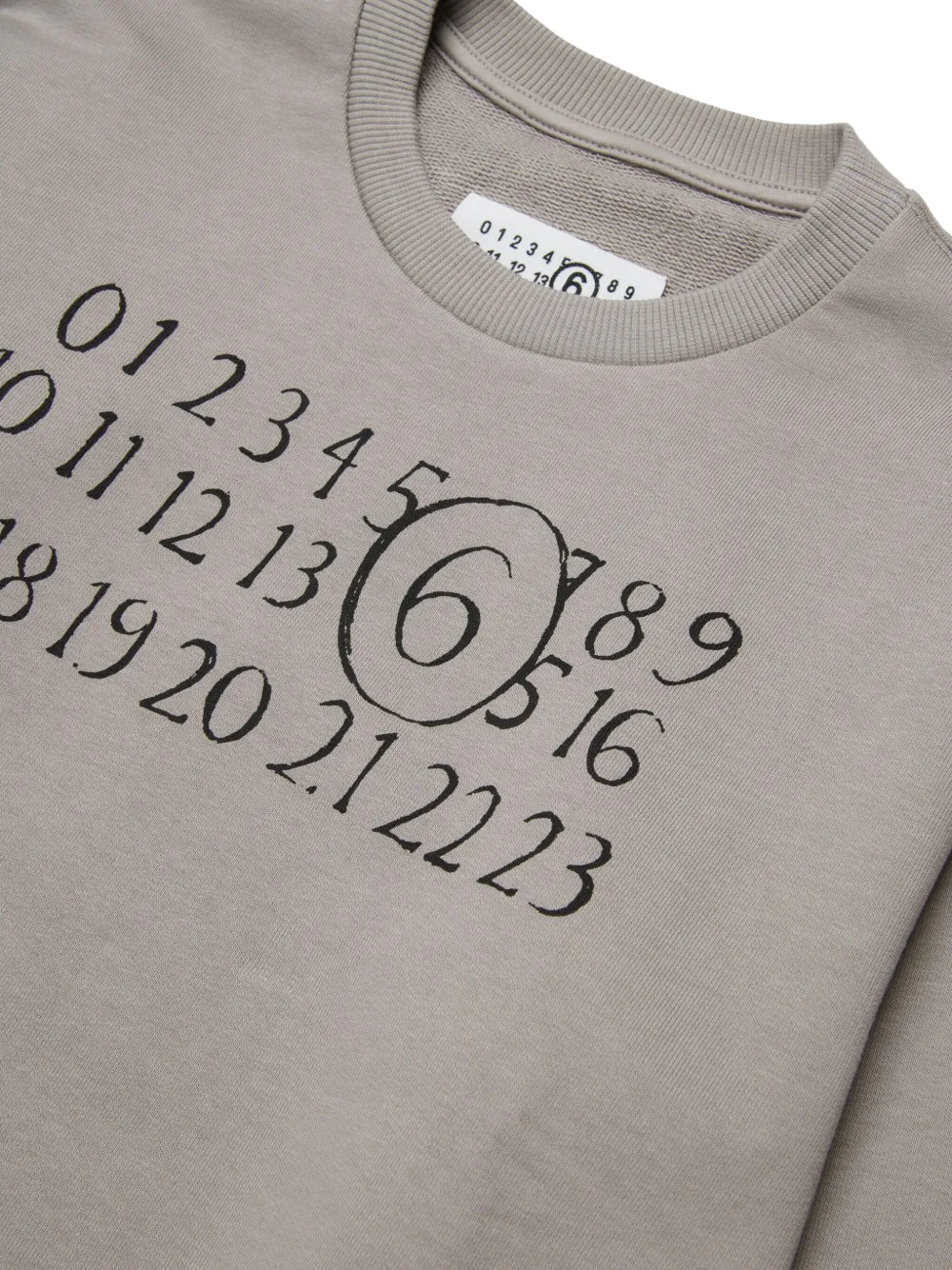 MM6 Maison Margiela Kids Sweater met print Grijs