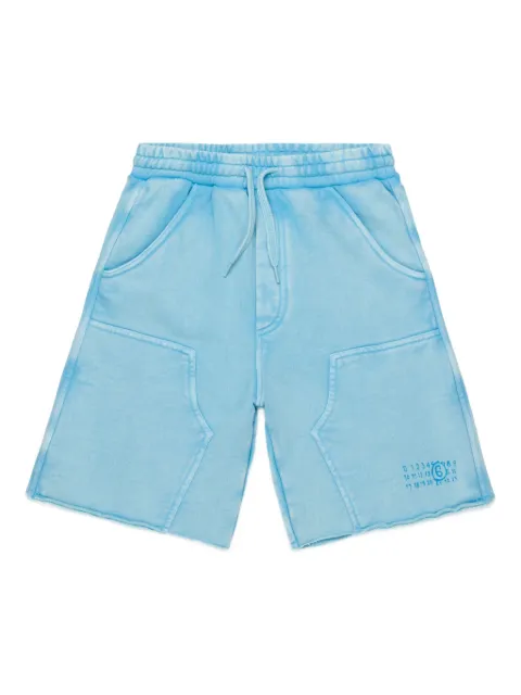 MM6 Maison Margiela Kids 드로스트링 언피니시드 에지 캐주얼 쇼츠