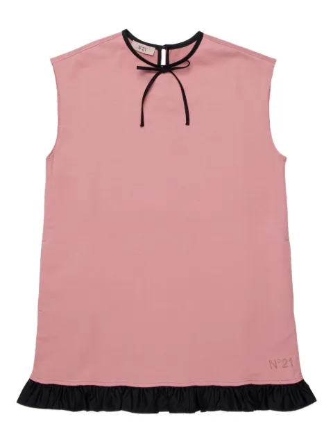 Nº21 Kids ruffled-hem sleeveless casual dress