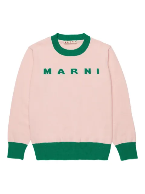 Marni Kids Pullover mit Logo-Detail