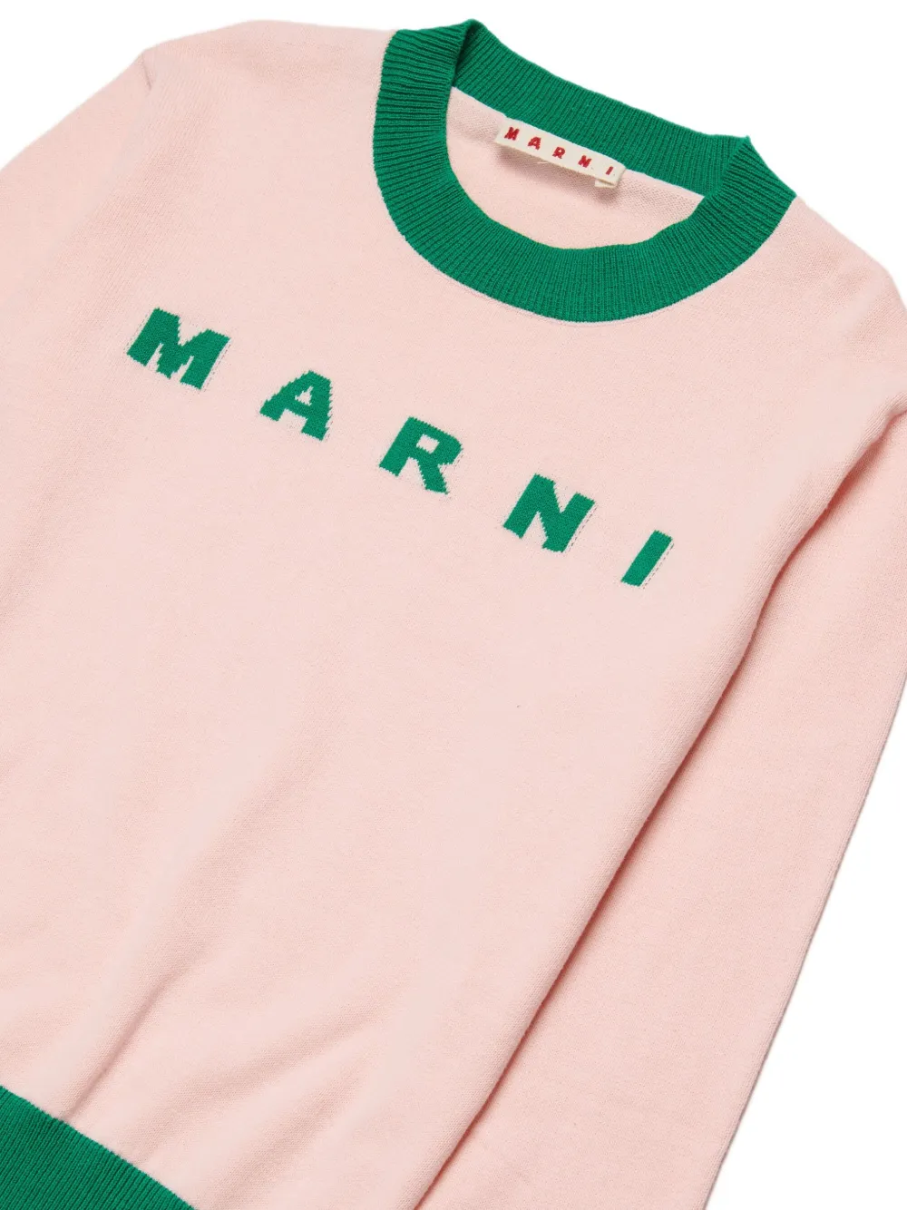 Marni Kids Logo-detail Sweater - Pink 
