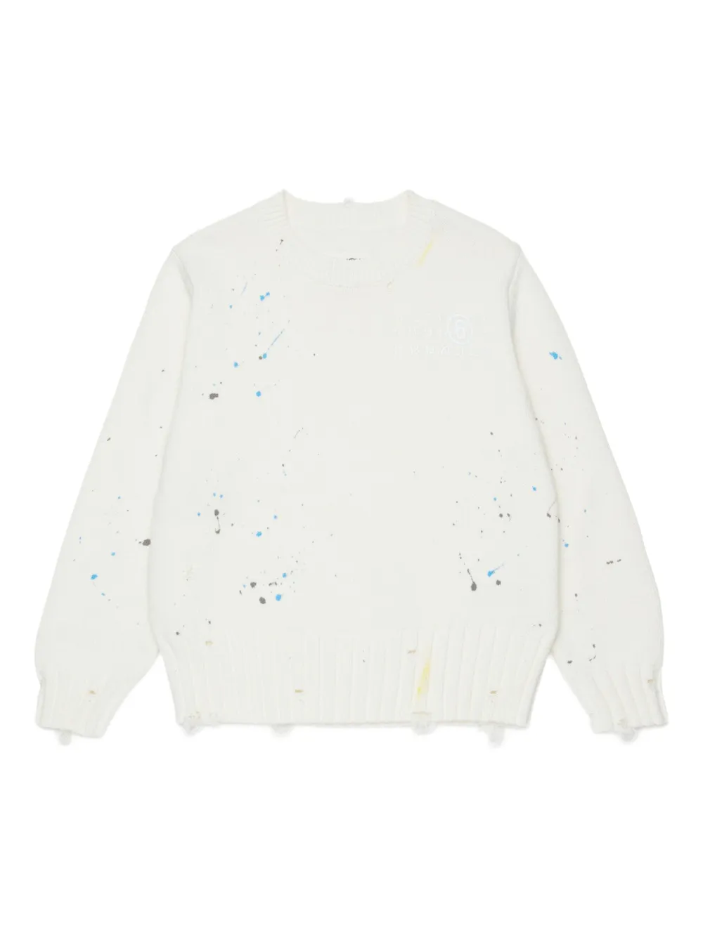MM6 Maison Margiela Kids Maglione girocollo - Bianco