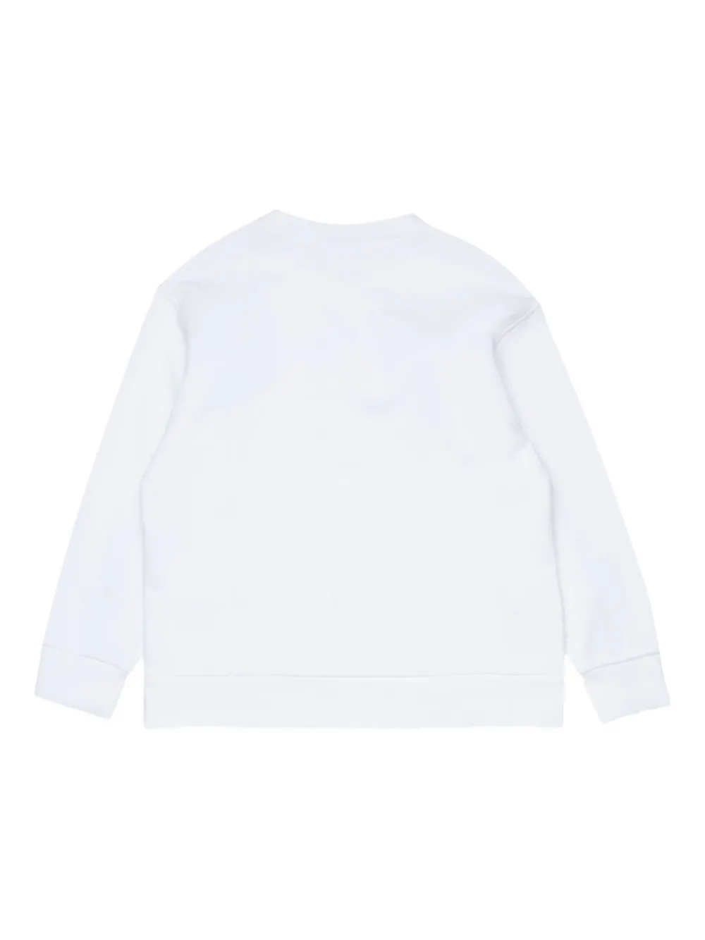  Nº21 Kids Long-sleeve Crew-neck Sweatshirt - White 
