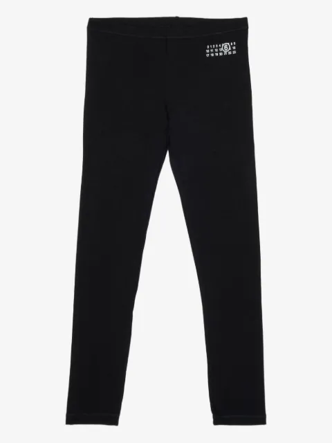 MM6 Maison Margiela Kids logo leggings