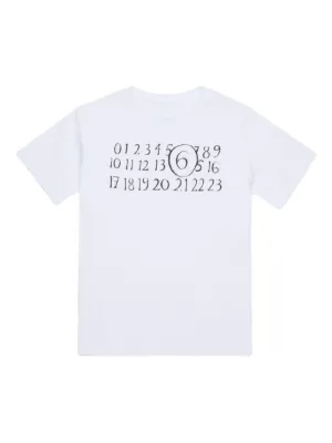 MM6 Maison Margiela Kids ロゴ Tシャツ | ホワイト | FARFETCH JP