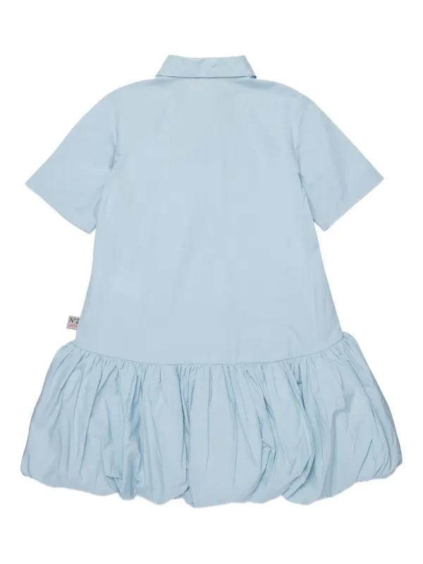 N21 Kids Ruffled Dress | Blue | FARFETCH