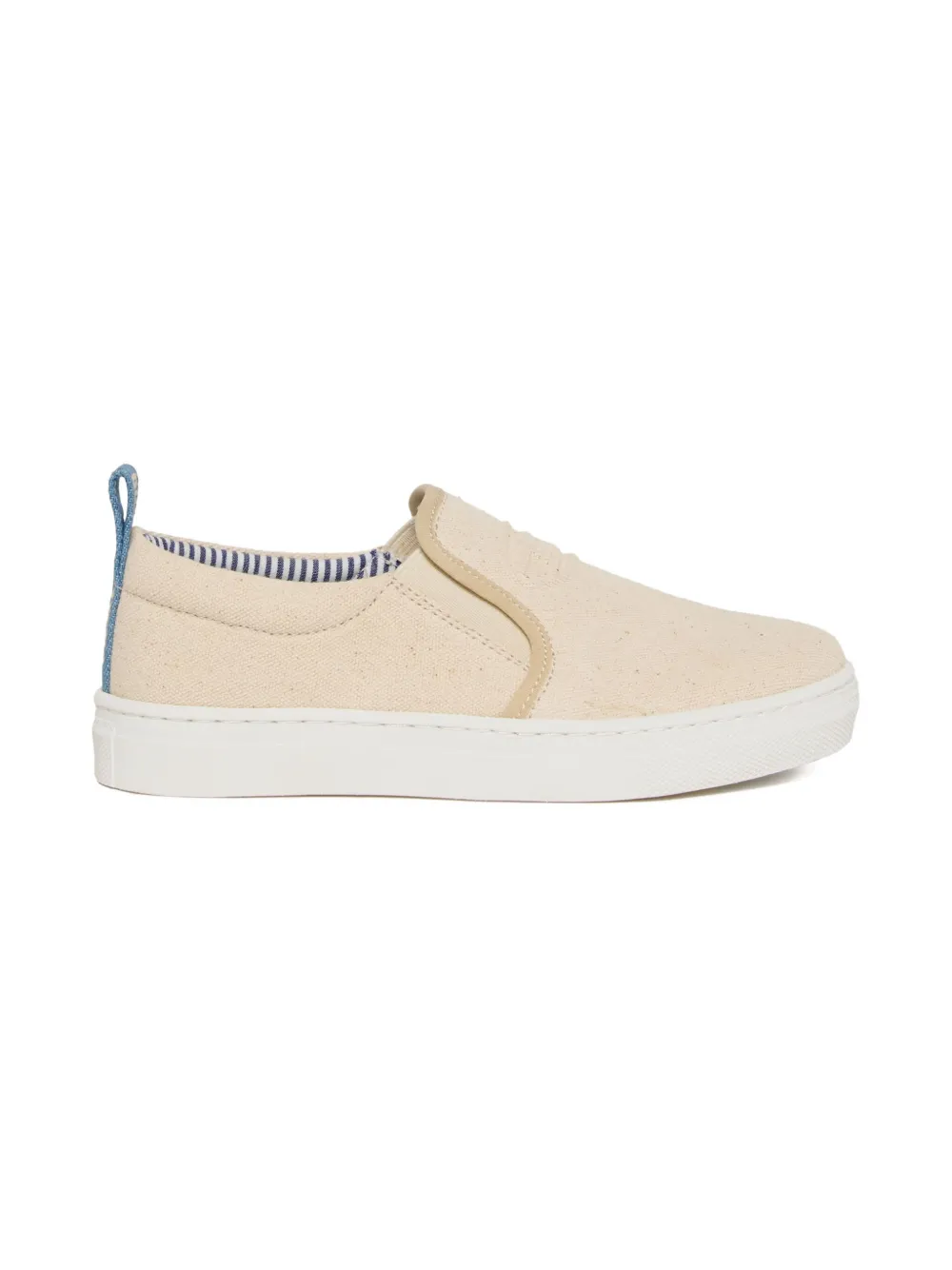 Diesel Kids Slip-on sneakers met logo-reliëf Beige