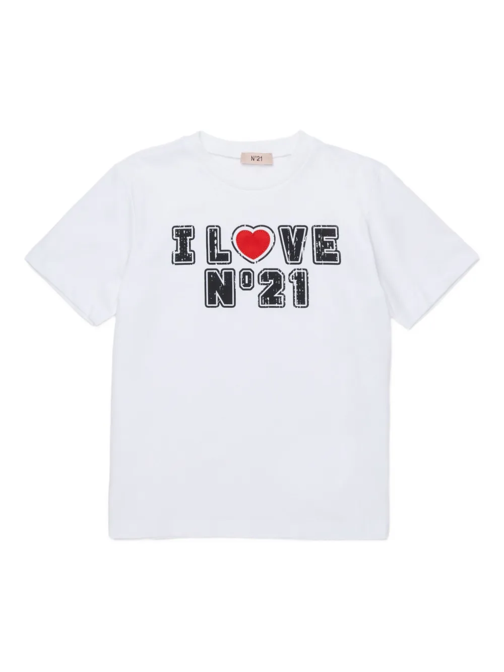 Nº21 Kids T-shirt con stampa - Bianco