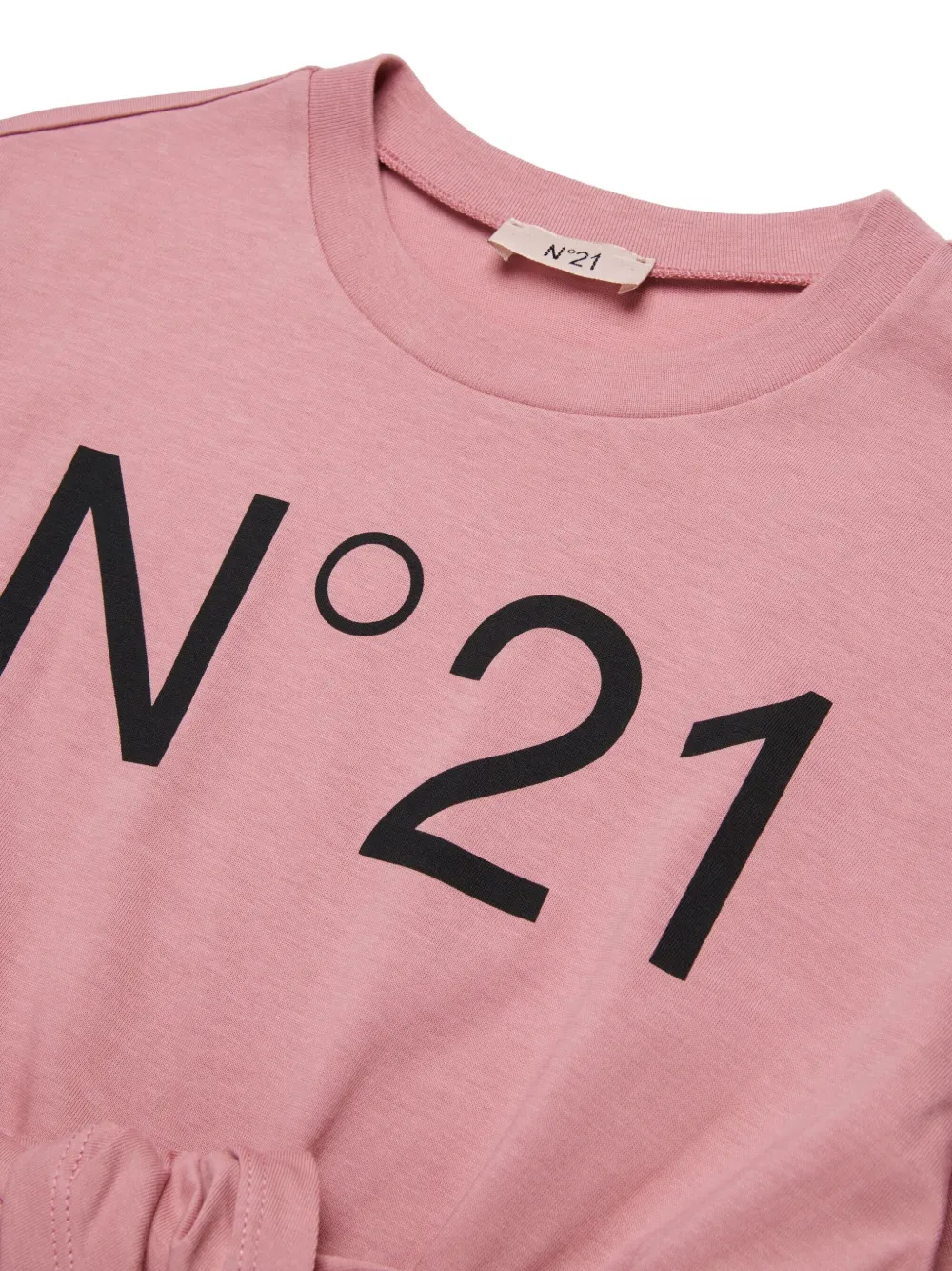 N°21 Knot-detail Casual Dress In Pink