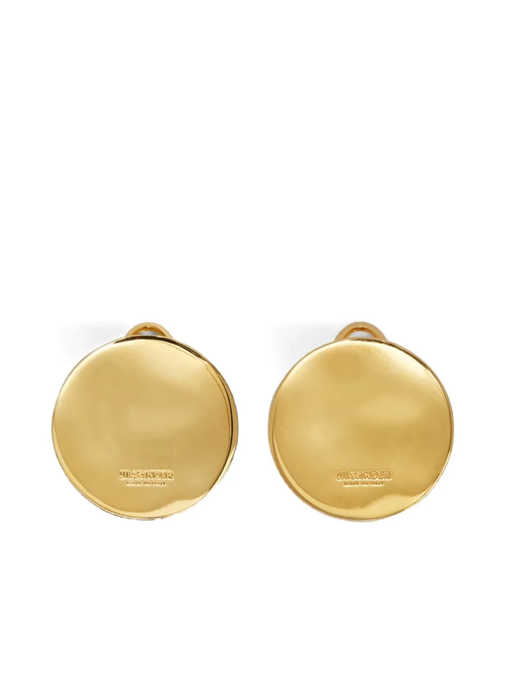 Jil Sander Ohrringe mit Logo - Gold