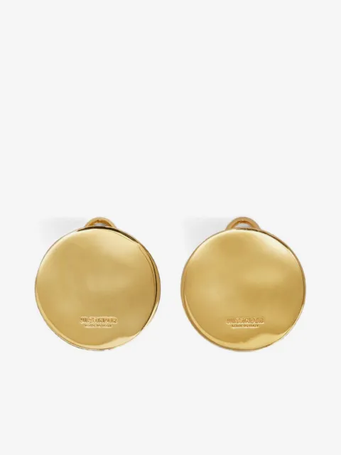 Jil Sander logo earrings