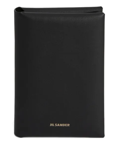 Jil Sander logo-stamp passport holder