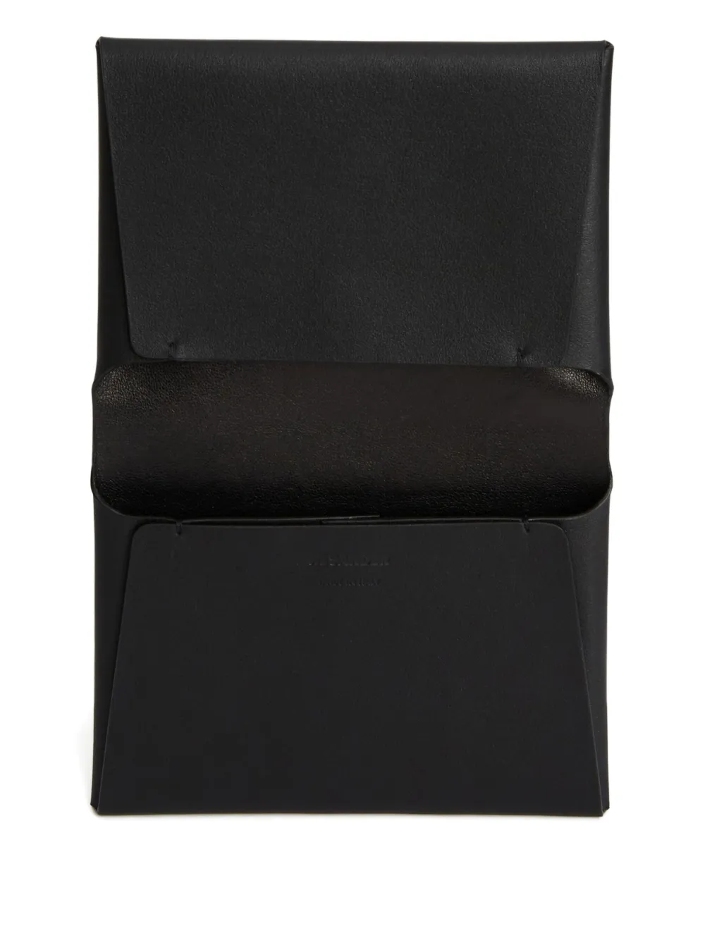 Jil Sander logo-stamp passport holder Zwart