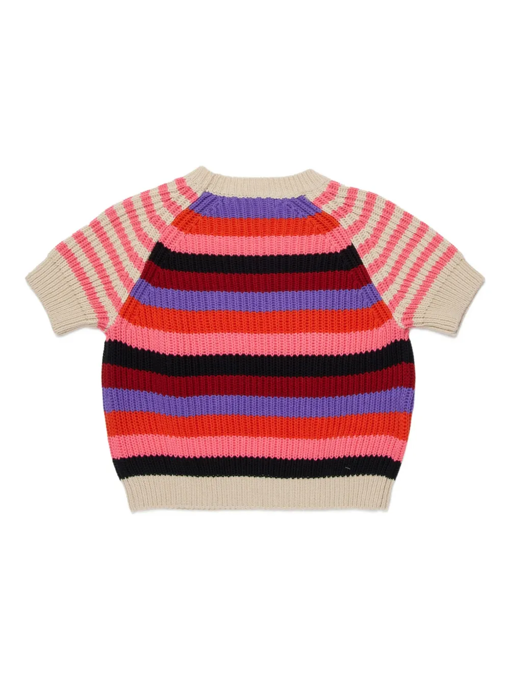 Marni Kids Gestreept gebreid T-shirt Roze