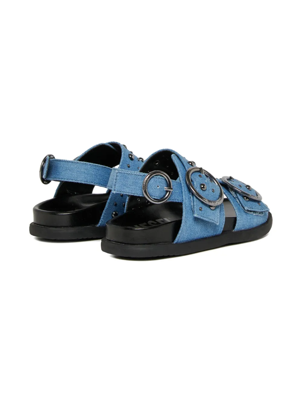 Diesel Kids D-Sanriv sandalen met studs en gesp Blauw