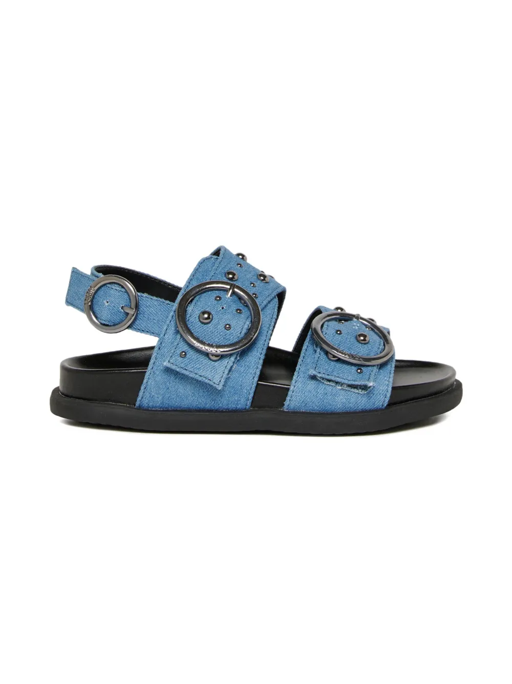 Diesel Kids D-Sanriv sandalen met studs en gesp Blauw