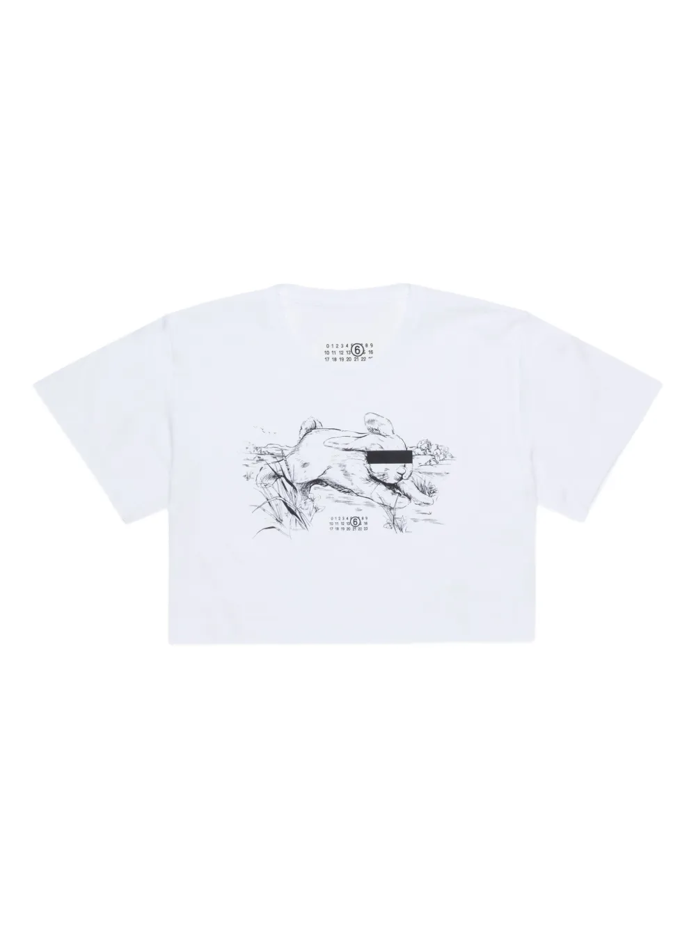 MM6 Maison Margiela Kids T-shirt con grafica - Bianco