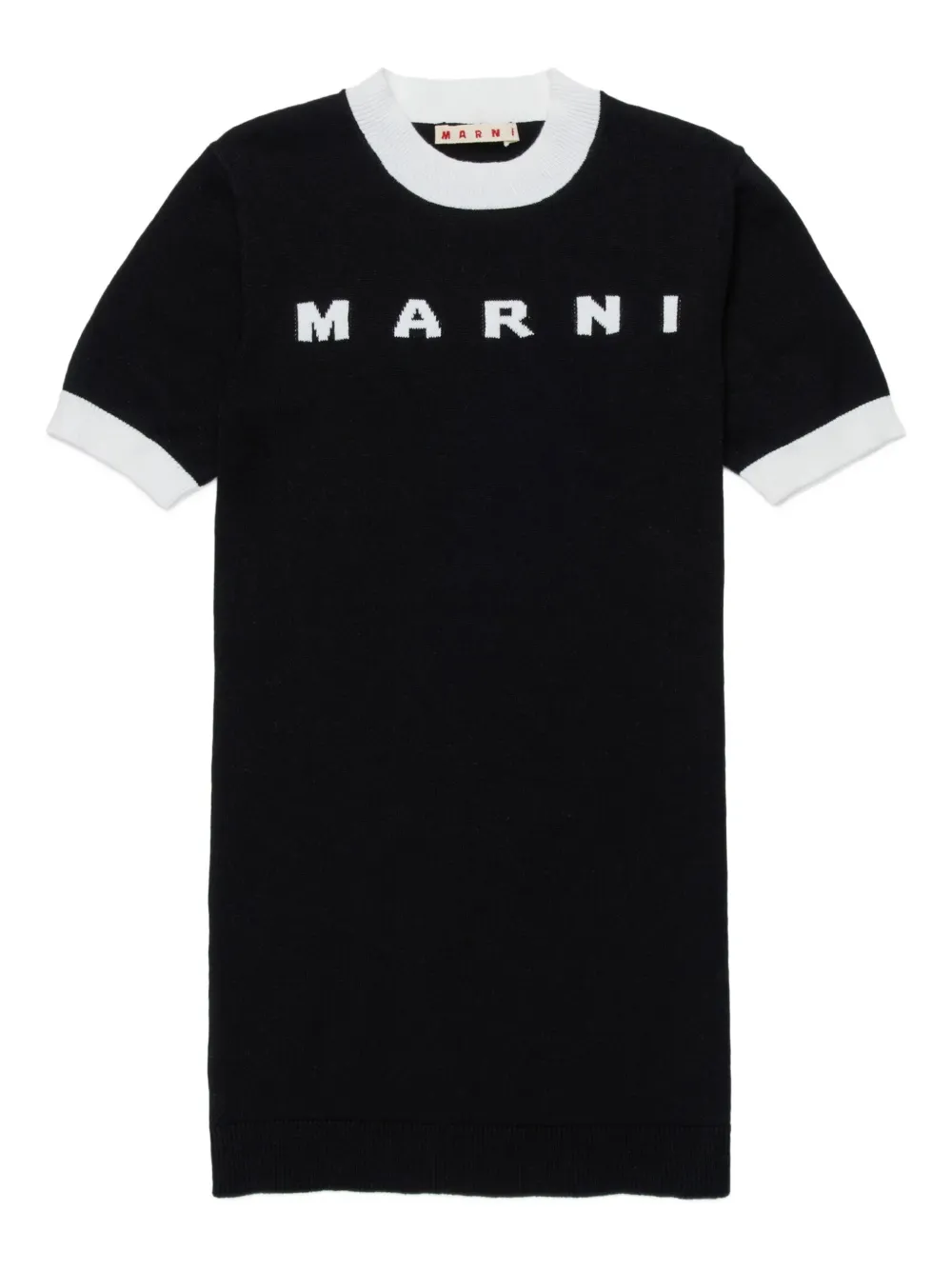 Marni Kids Abito con ricamo - Nero