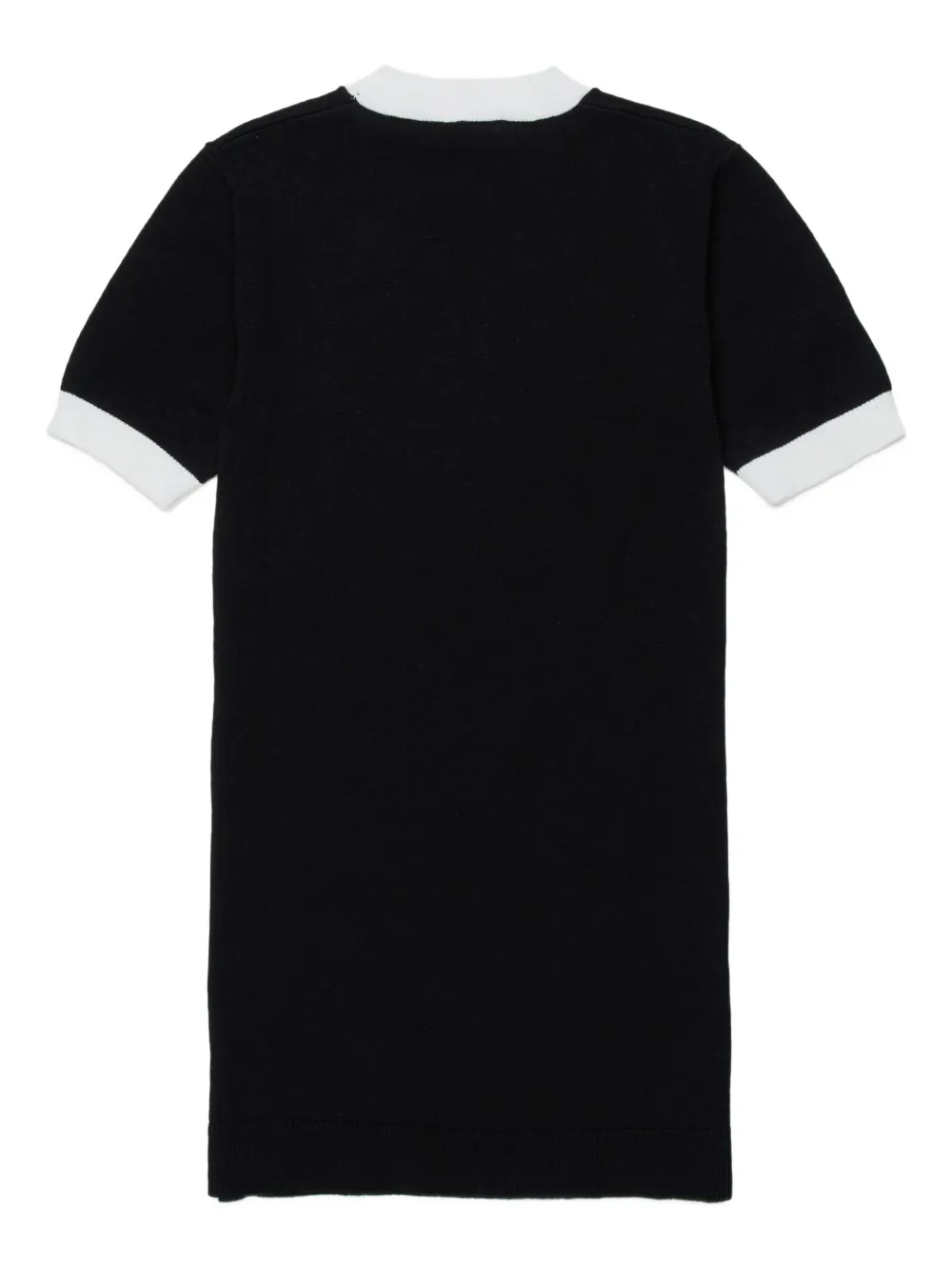 Logo-Embroidered Trim-Detail Dress