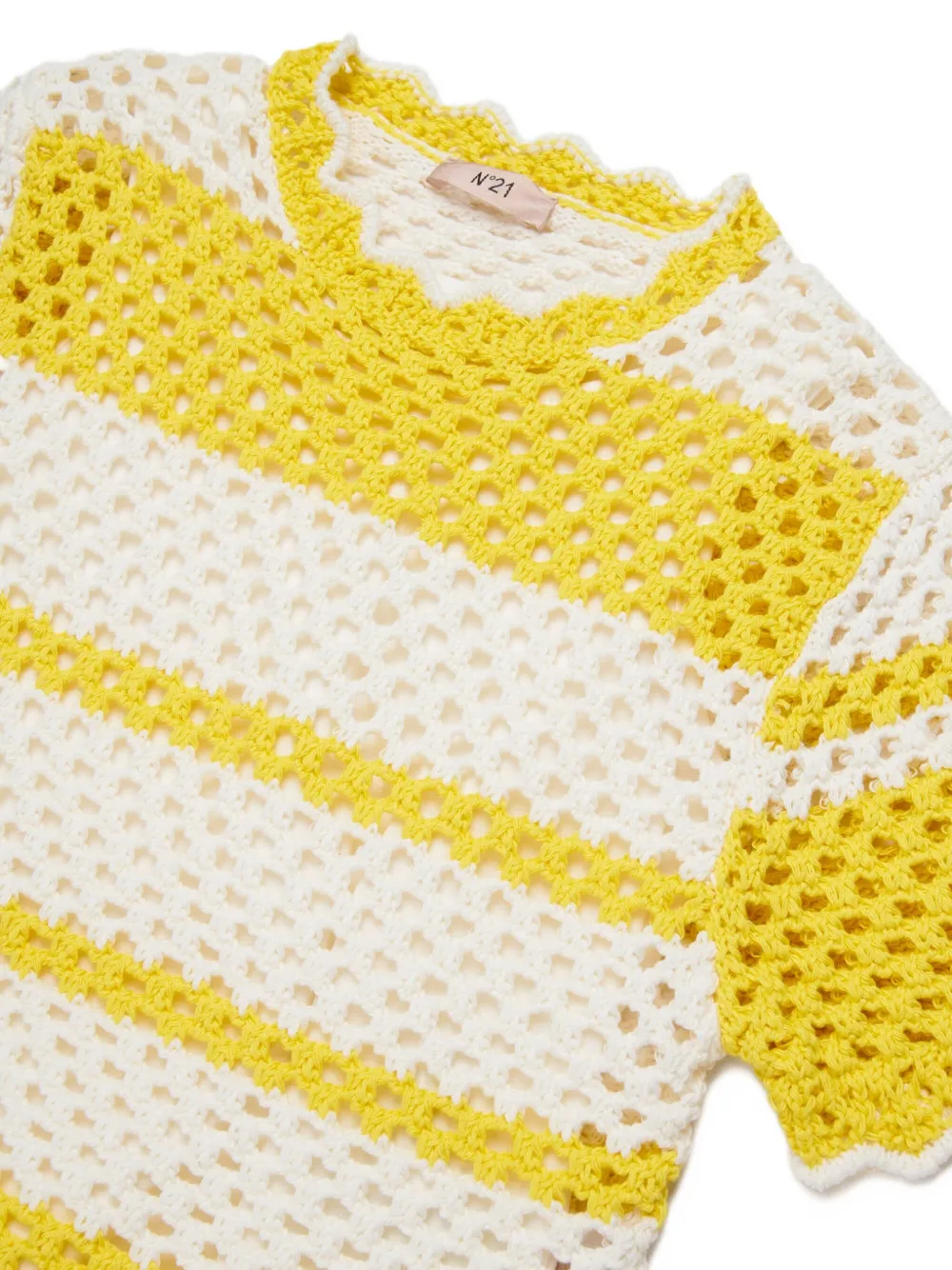Striped Scalloped T-Shirt