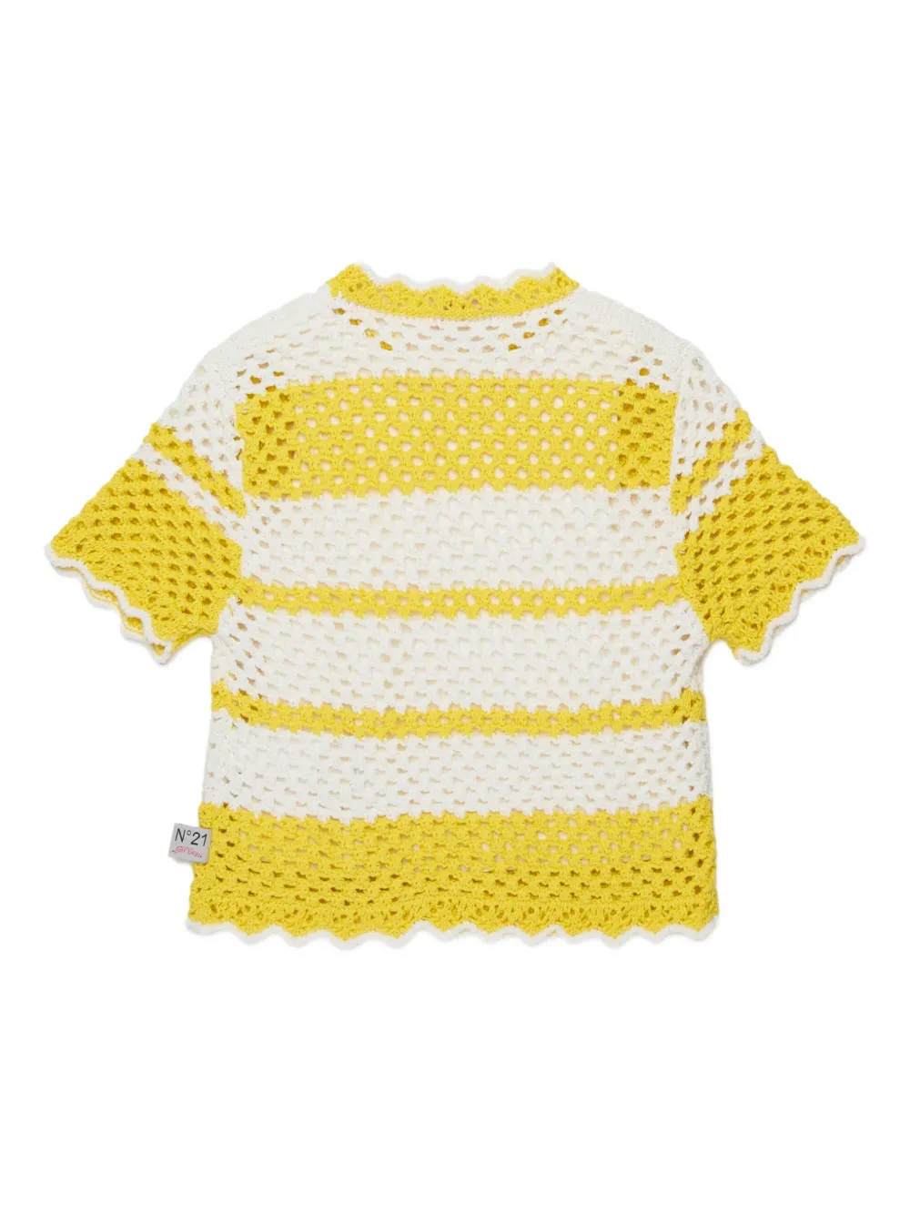 Striped Scalloped T-Shirt