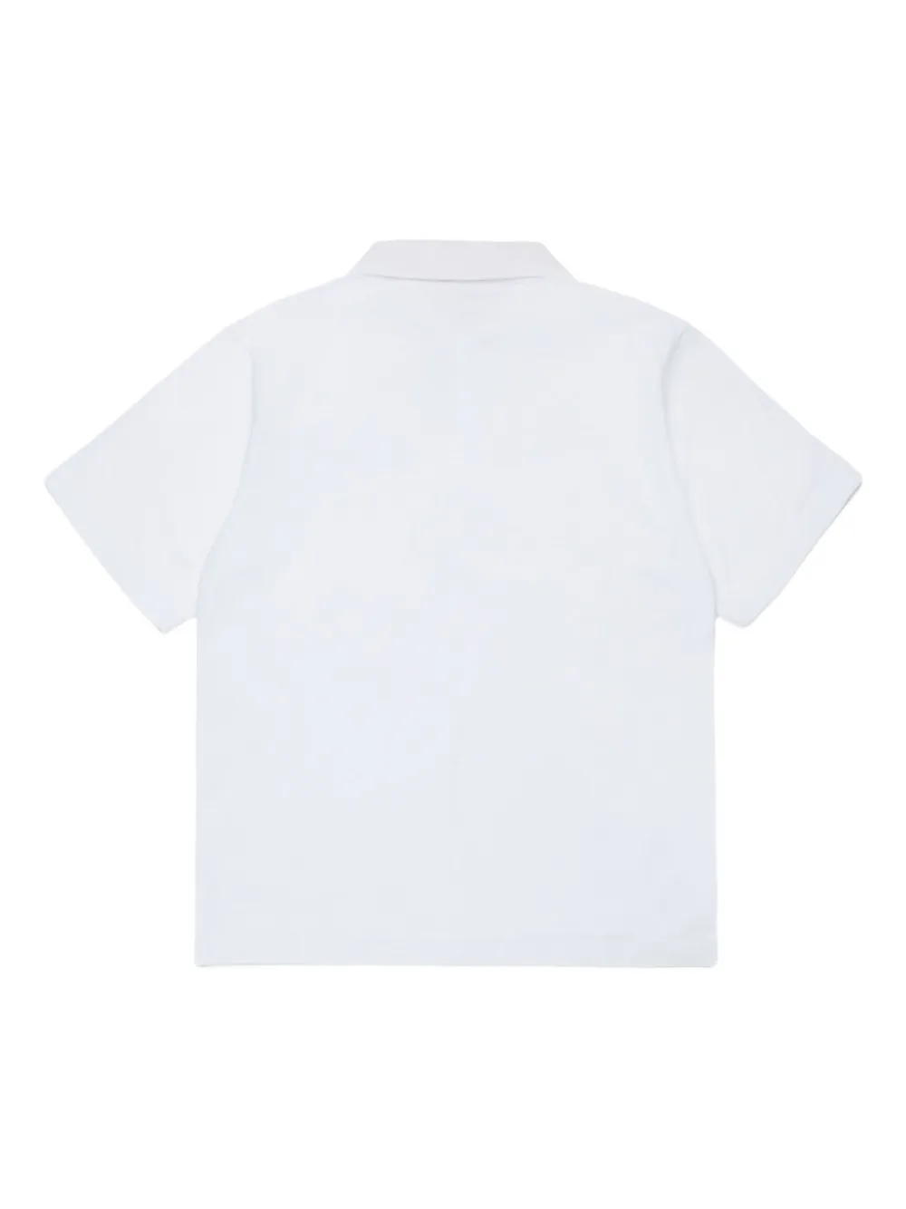 Marni Logo-embroidered Polo Shirt In White