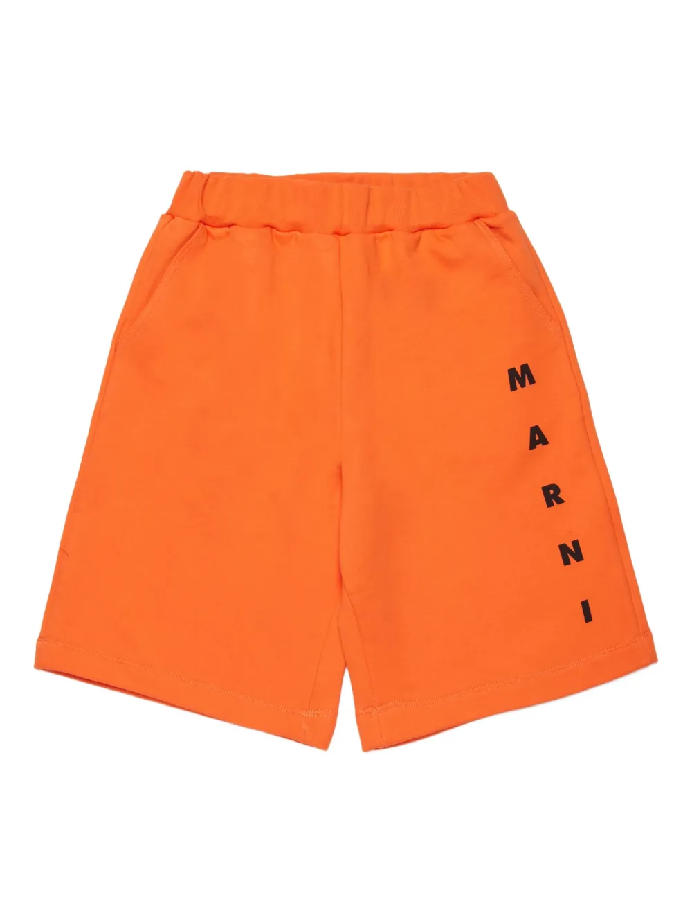 Marni Kids logo casual shorts - Arancione
