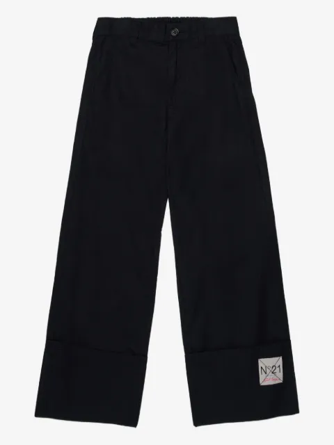 Nº21 Kids pantalones con detalle de etiqueta