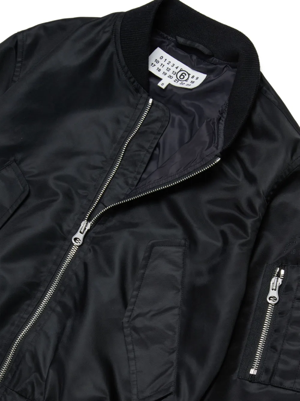 MM6 Maison Margiela Kids Bomberjack met rits Zwart