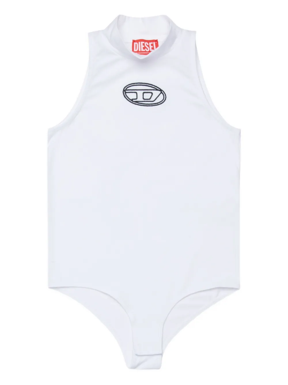 Diesel Kids logo sleeveless top - Bianco