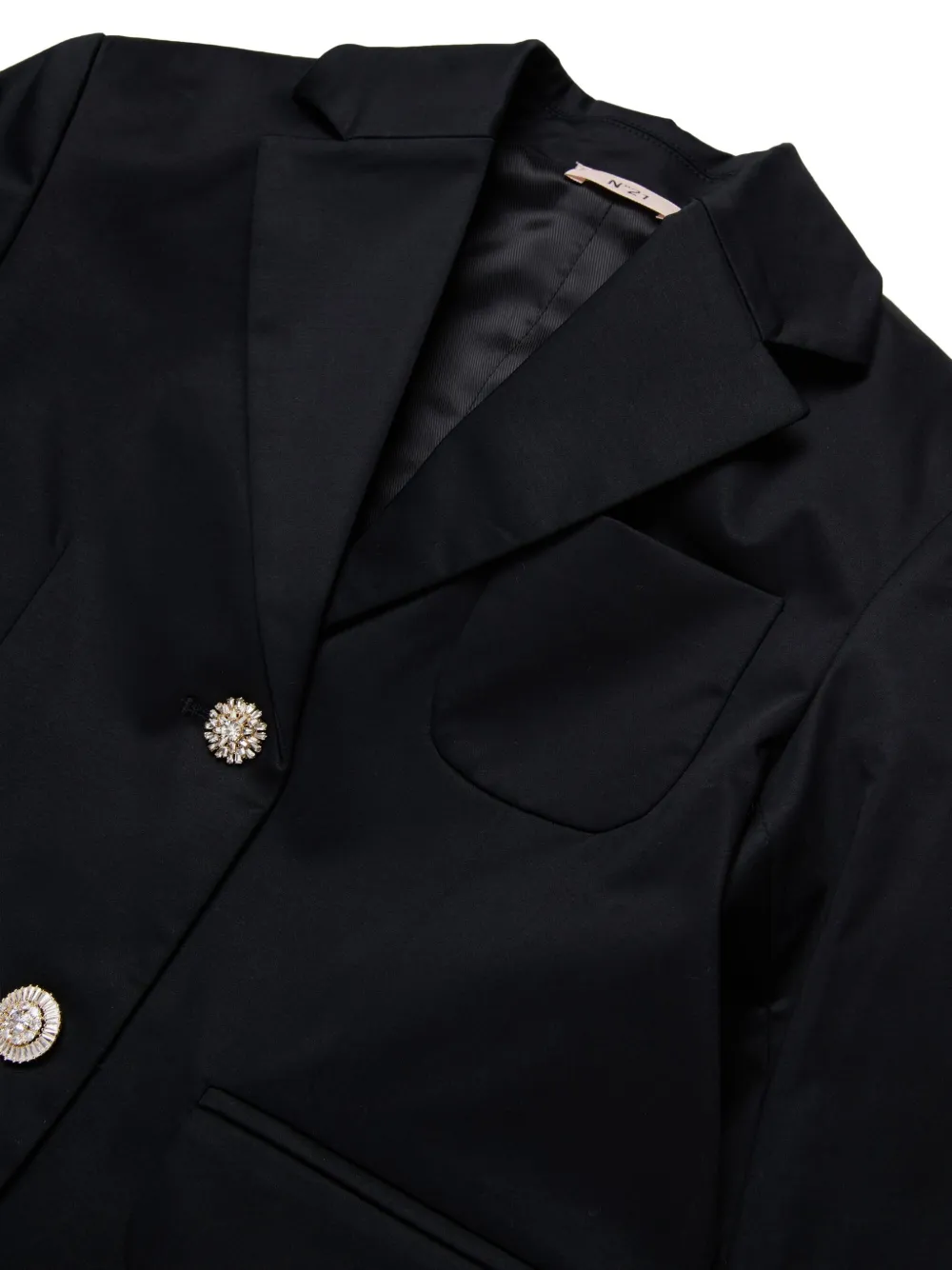  Nº21 Kids Embellished-buttons Blazer - Black 