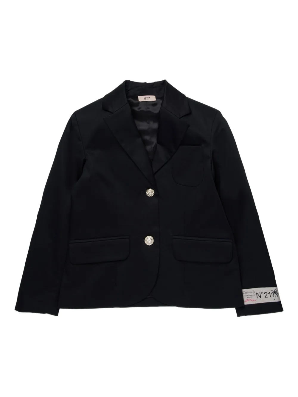 Nº21 Kids Blazer con decorazione - Nero