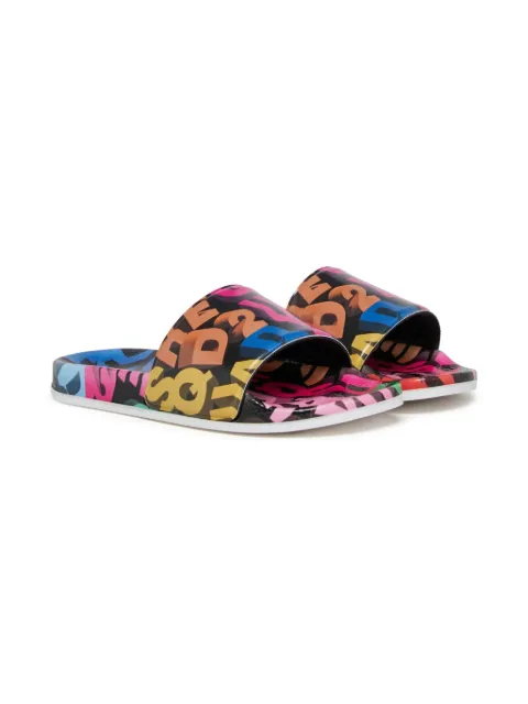 DSQUARED2 KIDS sandalias con letras