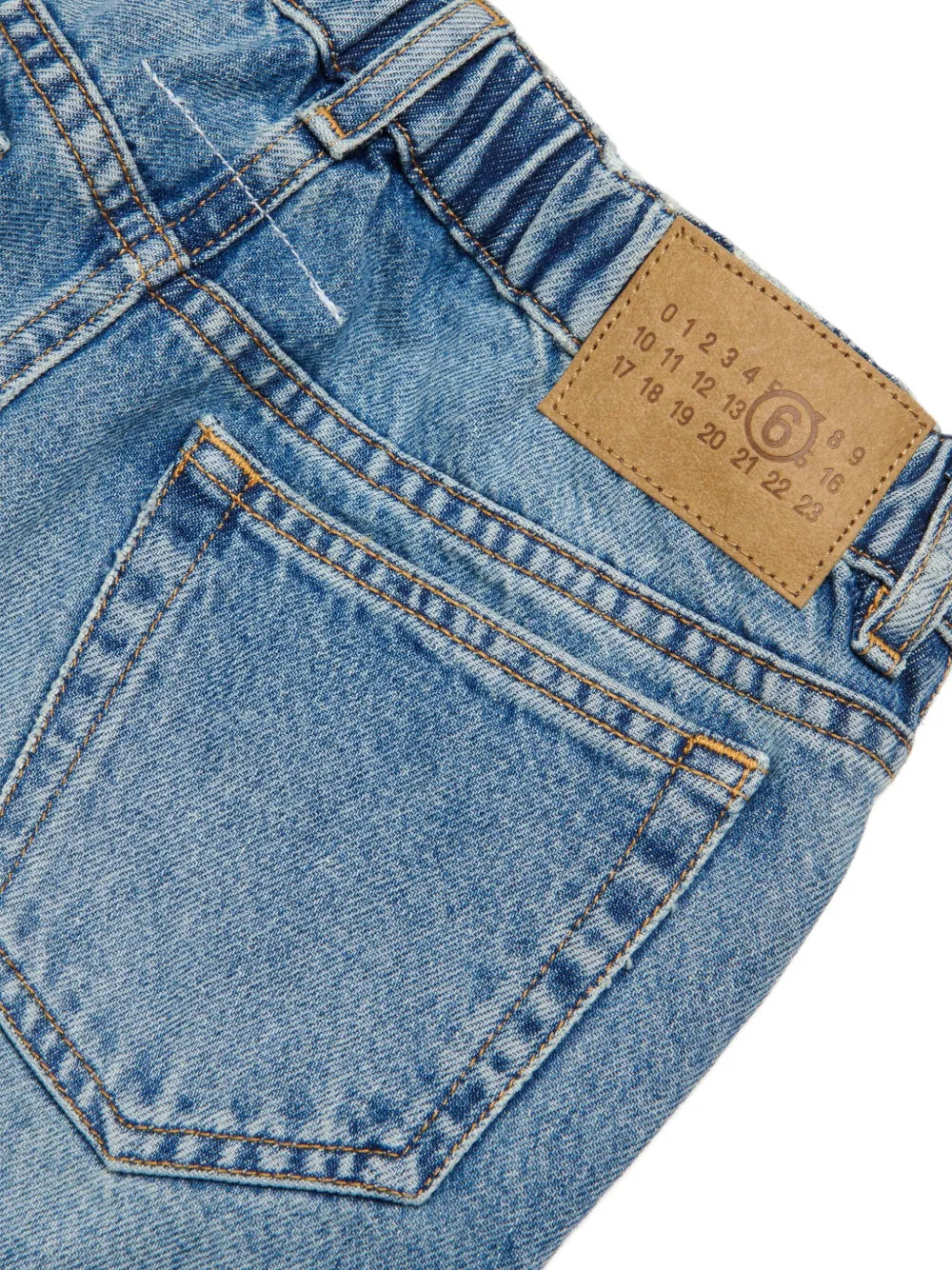 MM6 Maison Margiela Kids Jeans met split Blauw