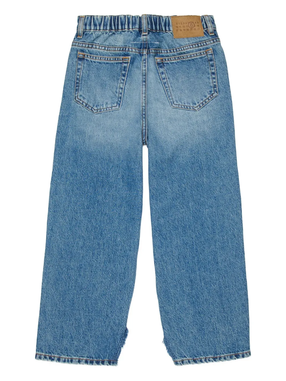 MM6 Maison Margiela Kids Jeans met split Blauw