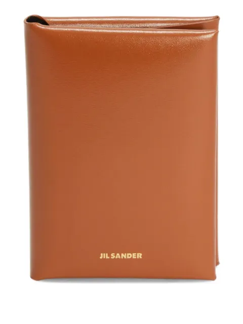 Jil Sander embossed logo folded passport holder