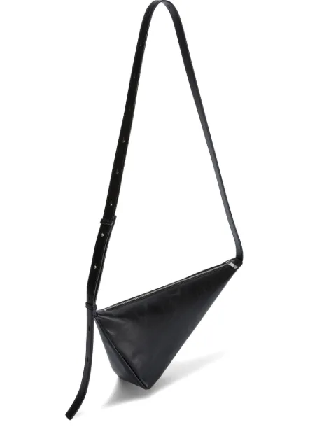 Jil Sander bandolera con diseño triangular en relieve