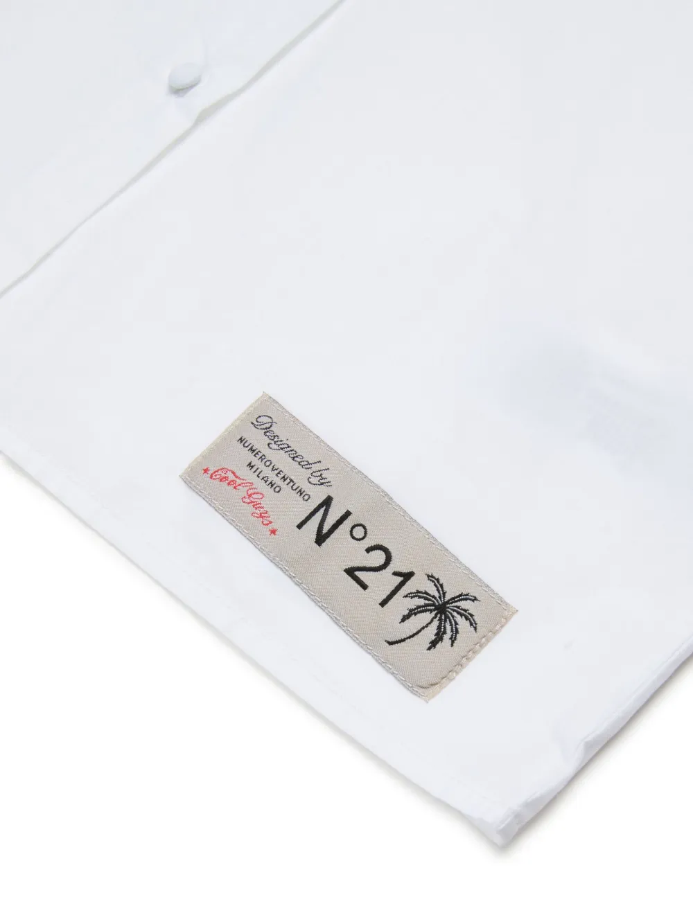 N°21 Embellished Sleeveless Shirt In White