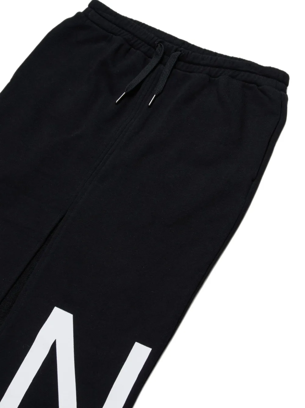 N°21 Drawstring Raw-edge Skirt In Black